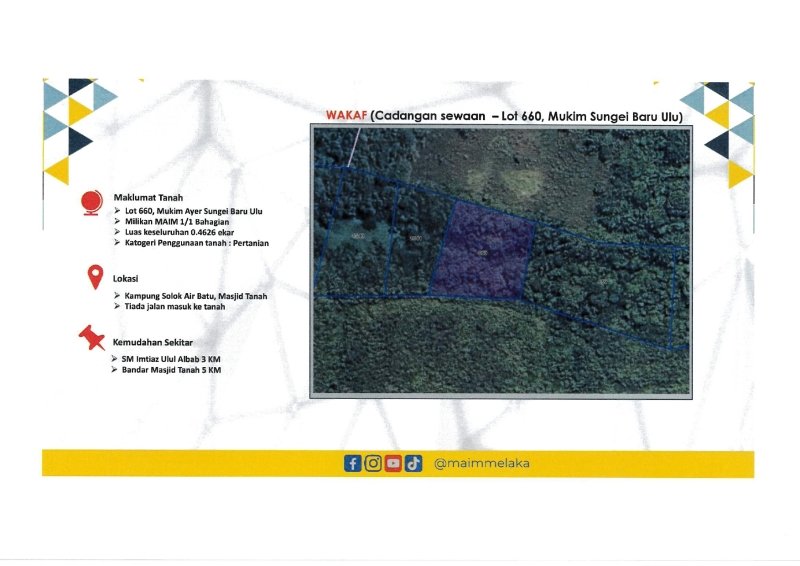 LOT 660, MUKIM SUNGEI BARU ULU, DAERAH ALOR GAJAH, MELAKA  , MASJID TANAH 78300